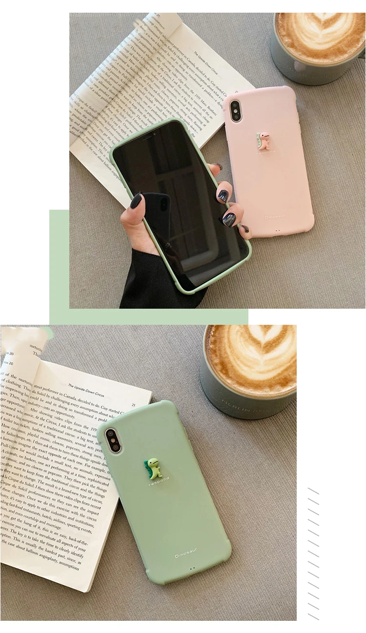 GlamPhoneCase мультфильм маленький динозавр чехол для iPhone X XS Max XR Мягкий силиконовый чехол для iPhone 7 8 6 6s Plus чехол