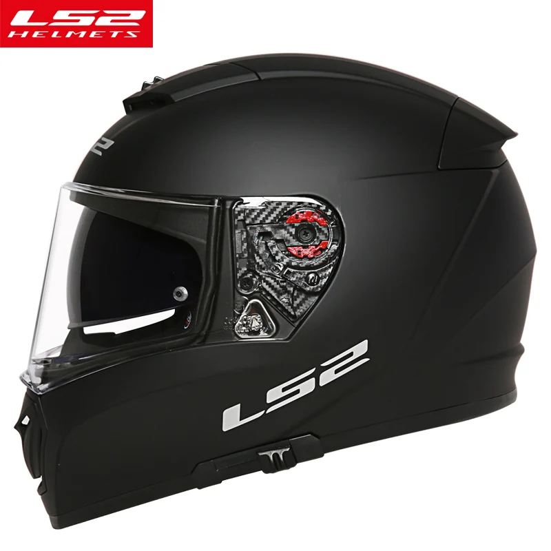 Matte black Горячая Распродажа LS2 ff390 хром полный шлем rcycle с внутренним солнцезащитным козырьком гоночные мото шлемы мужской мотоциклетный шлем moto queiro - Цвет: Matte black