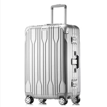 2" 24" 2" 29" дюймов ABS+ PC+ алюминиевая рама Скалка багажа Спиннер чемодан колеса серебро дорожная сумка тележка для каюты мужские багажные сумки
