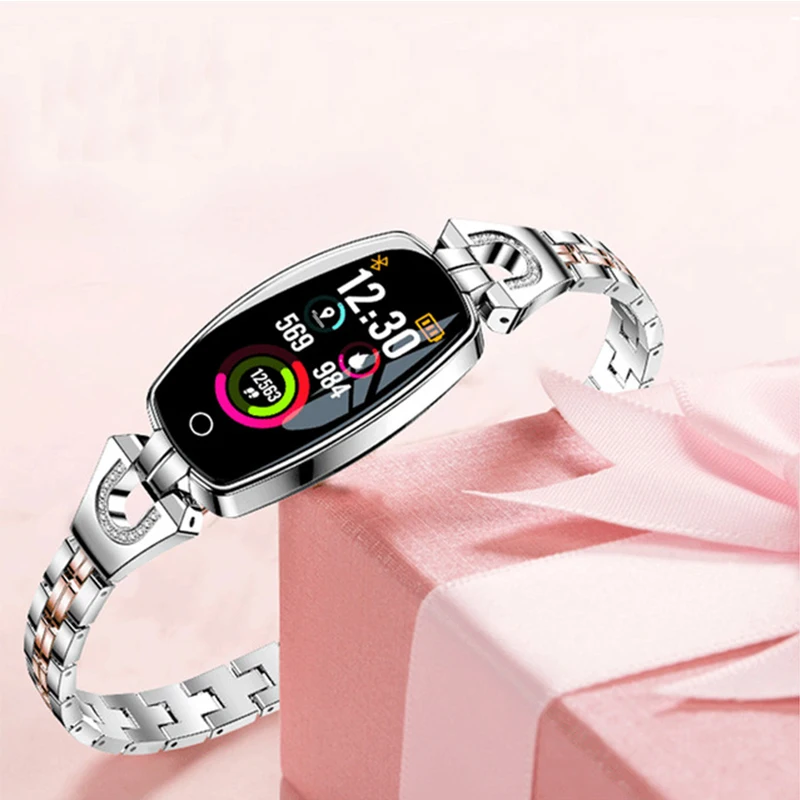 

2018 New women smart wristband Fitness bracelet Heart Rate Monitor blood pressure blood oxygen smart band best gift for Lady