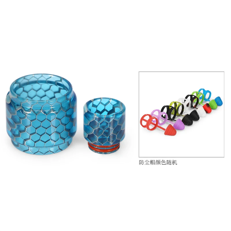 

Resin Snake Pattern Bubble Tube with Diptip&Cap Kit for V12 Prince Atomizer Box Mod Vape Electronic Cigarette