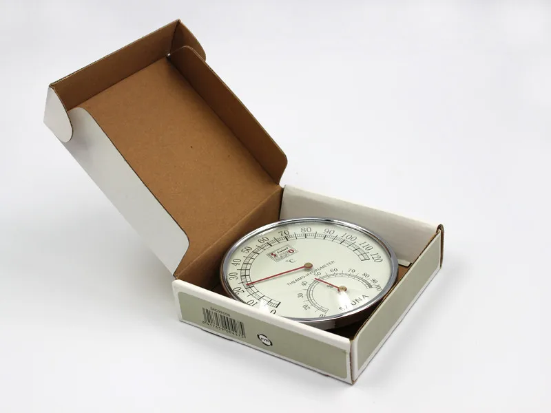 Sauna accessories stainless steel and plastic Temperature and humidity thermometer 017