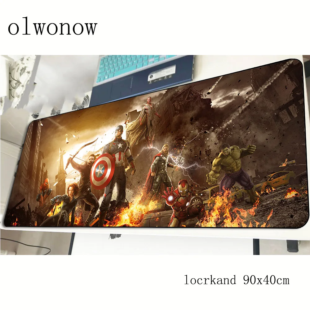 Мстители коврик для мыши 90x40 см Новое поступление игровой коврик для мыши геймерский коврик толстый игровой компьютерный стол padmouse клавиатура большие игровые коврики