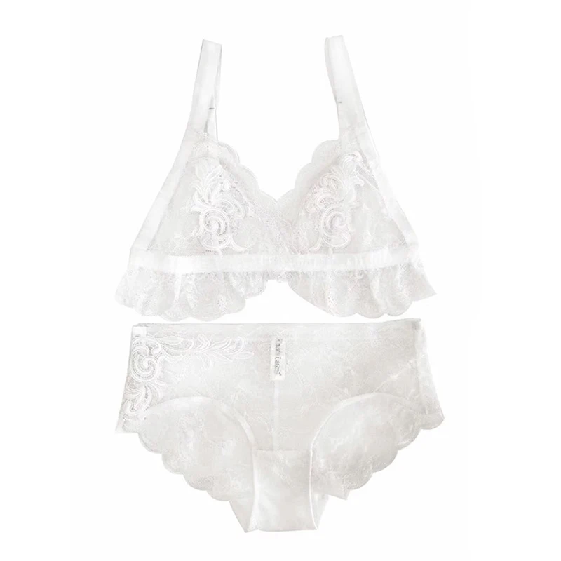 SP&CITY European Luxury Sexy Lace Bralette Elegance Floral Embroidered Seamless Hollow Out Bras Tops Transparent Lingerie Sets SP&CITY European Luxury Sexy Lace Bralette Elegance Floral Embroidered Seamless Hollow Out Bras Tops Transparent Lingerie Sets