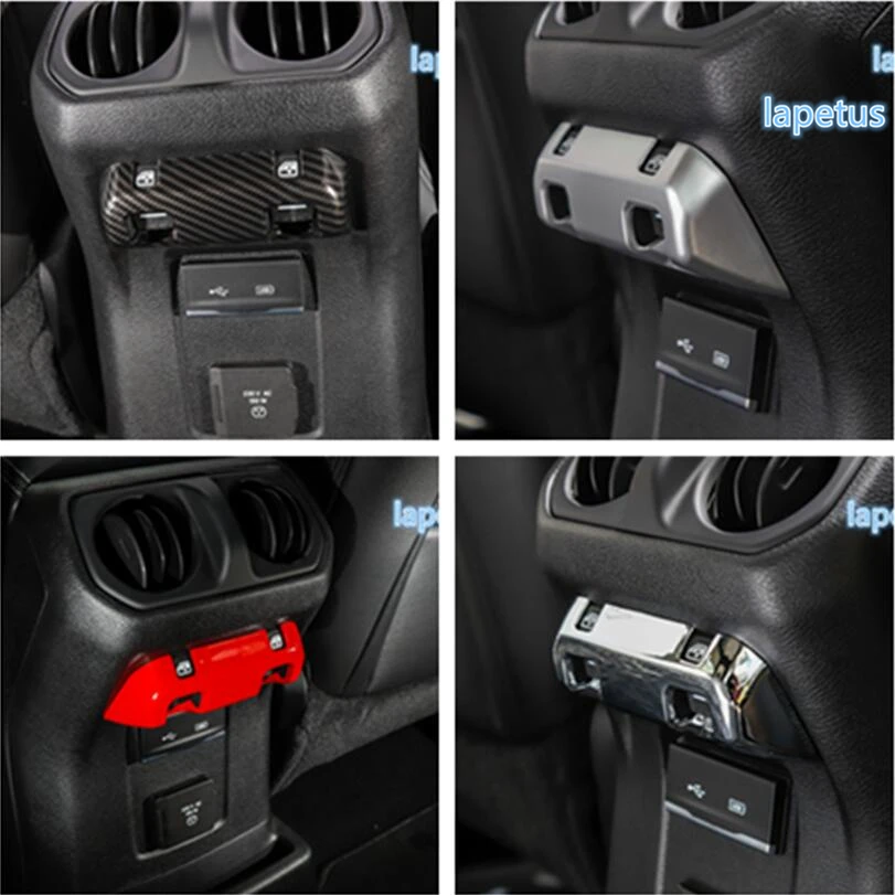 

Lapetus Rear Row Armrest Box Window Switch Button Decoration Frame Cover Trim ABS For Jeep Wrangler JL 4 Door Model 2018 2019