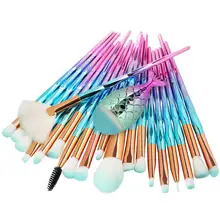 21PCS Pro Mermaid Makeup Brushes Foundation Eyebrow Eyeliner Blush Powder Cosmetic Concealer Professional Makeup Brushes Set 12pcs cosmetic makeup brushes set foundation powder eyebrow lip eyeliner blush cosmetic concealer cosmetic brushes tools kit 11