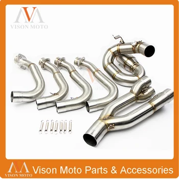 

Motorcycle Exhaust Pipe Front Pipe Tube For Yamaha YZFR6 YZF-R6 YZF R6 2006 2007 2008 2009 2010 2011 2012 2013 2014 2015-2018