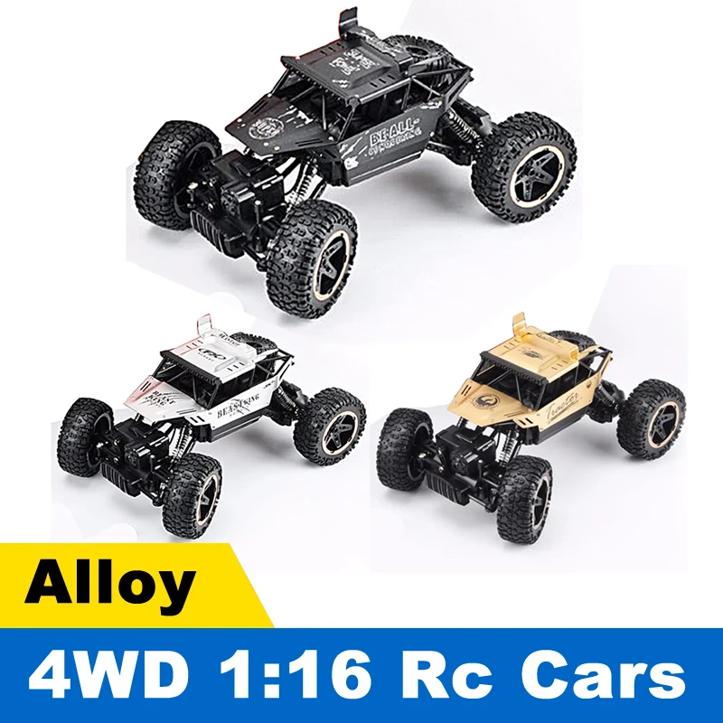 

2018 2.4G High Speed Alloy Four-Wheel Drive CAR Electric RC Car 4CH Off-Road Vehicles Model Toy Truck RC Autos Control Remote
