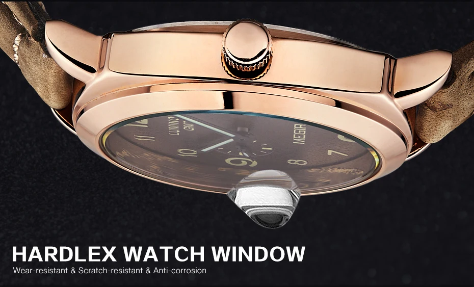 MEGIR Модные Военные кожаные кварцевые часы мужские повседневные деловые водонепроницаемые светящиеся аналоговые наручные часы мужские 1046