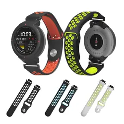 Силиконовый двойной цветной ремешок для часов Huami Amazfit Verge 3 умные часы Coloful Band для Amazfit Verge 3 ремешок для часов