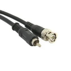 100 шт. 3ft 100 см экранированный моно 1/4 RCA аудио-видео кабель шнур RCA штекер BNC разъем кабель 1 м, fedex