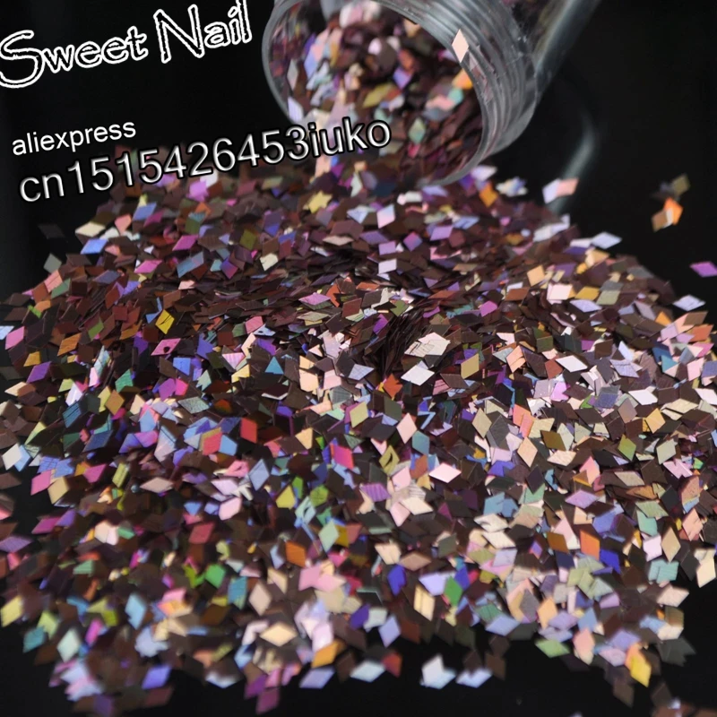 

Pretty charming Leiguang flashing Ling type nail sequined Brown LB911
