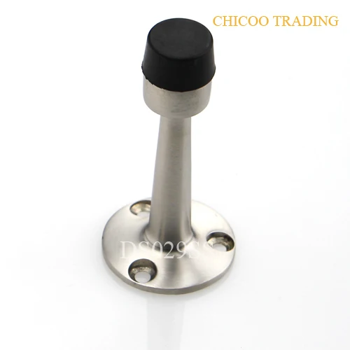 Wholesale 76mm high Wall Mounted Door Stop 304 Stainless steel Door stopper 38mm Dia Base