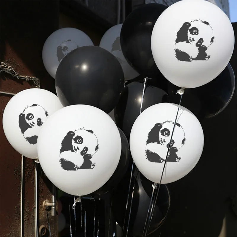 Милые 12 дюймов панда латексные воздушные Шары Баннер с днем рождения панда вечерние украшения детский душ 1 день рождения Декор Детская игрушка