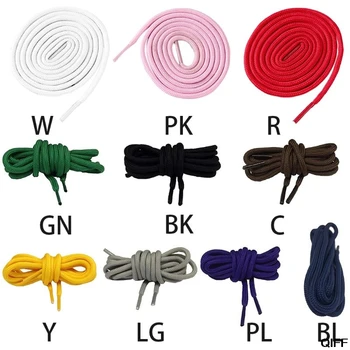 

2Pcs/Pair 10 Colors 80cm Polyester Round Shoelaces Universal Colorful Sweet Candy Color Runners Athletes Shoe Strings