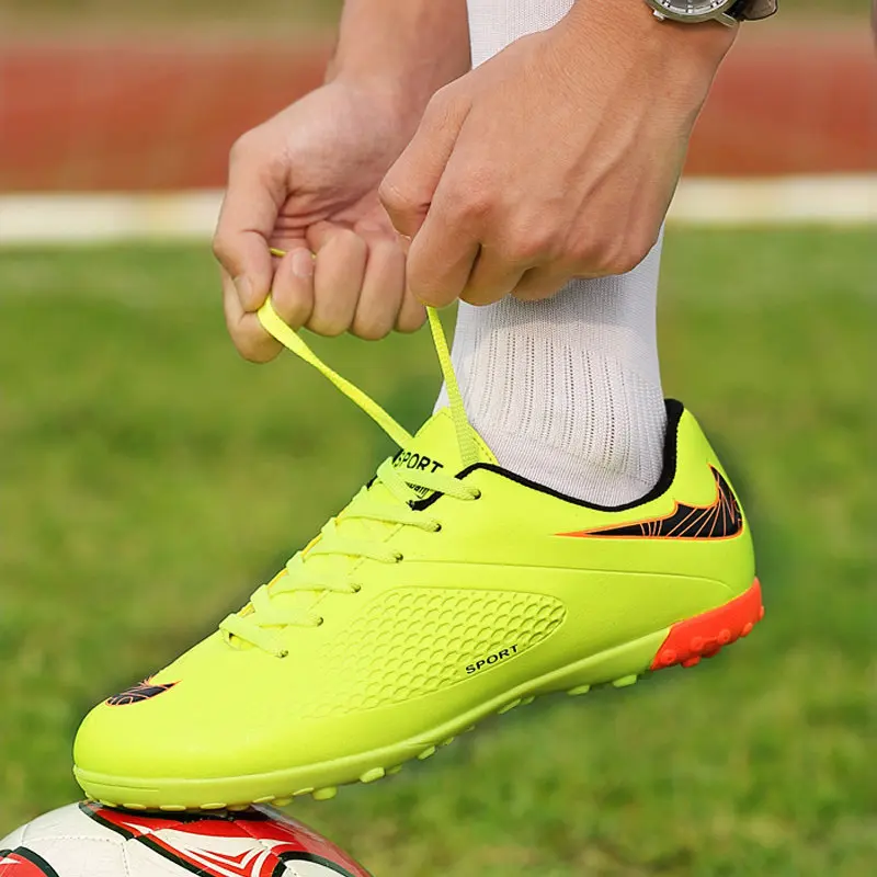 SoccerShoes hombres TF fútbol Zapatos niños Turf interior botas de fútbol Futsal Zapatillas Futbol Sala Hombre