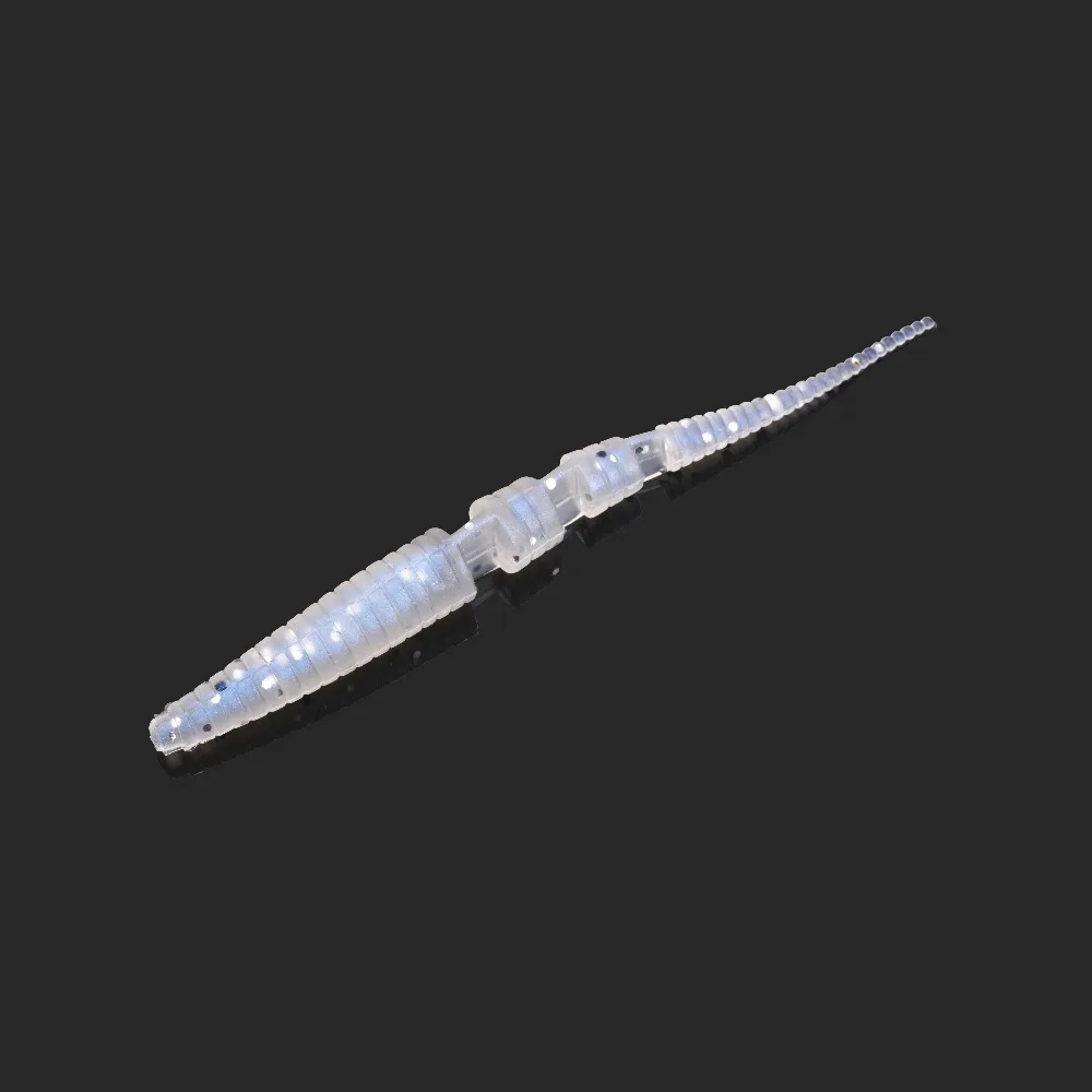 Allblue 10 шт./лот рыболовные приманки 80 мм / 1.7 г силиконовые для рыбалки мягкие червь