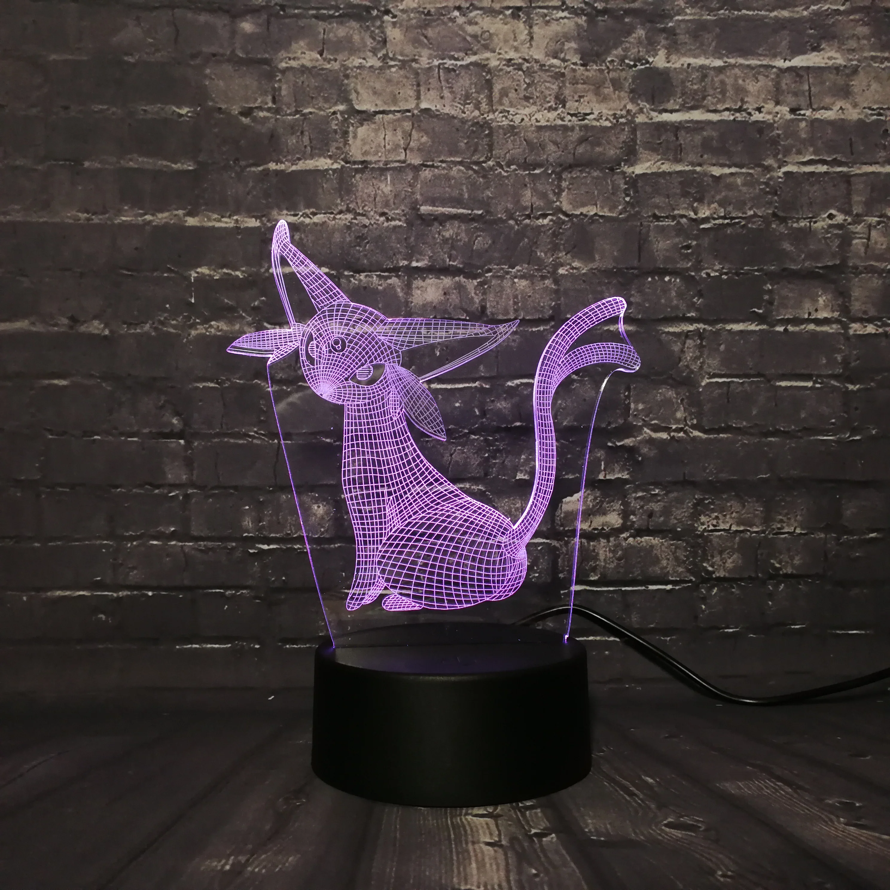 Девушка Лава lamparas Pokemon Go Action 3D RGB лампа Espeon Pikachu Evee Dragon Pokeball Ball Bulbasaur Bay подарок