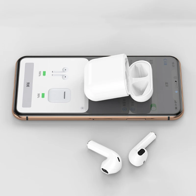 

LinXiang TWS 1:1 V5.0 Pop up Window Connection Super Bass Mini Wireless Bluetooth Earphone For iPhone