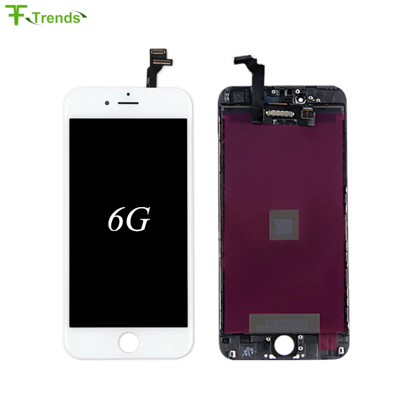 Fftrends 100pcs Ecran AAA+ for iPhone 6 LCD Full Assembly with Screen Replacement Lens Pantalla Black White Free DHL
