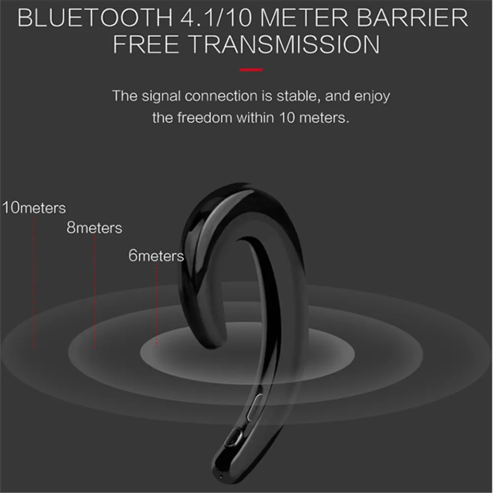 Беспроводные наушники K8 с костной проводимостью bluetooth гарнитура микрофоном fone de