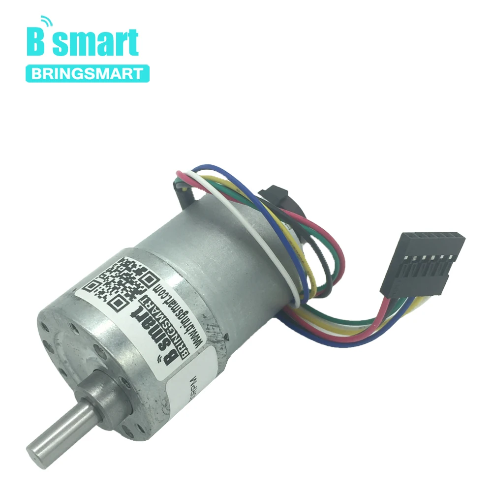 

Bringsmart JGB37-3530B 12V DC Motor Gear Encoder 6-1600rpm Micro Motor Speed Measuring High Speed Electric Motor