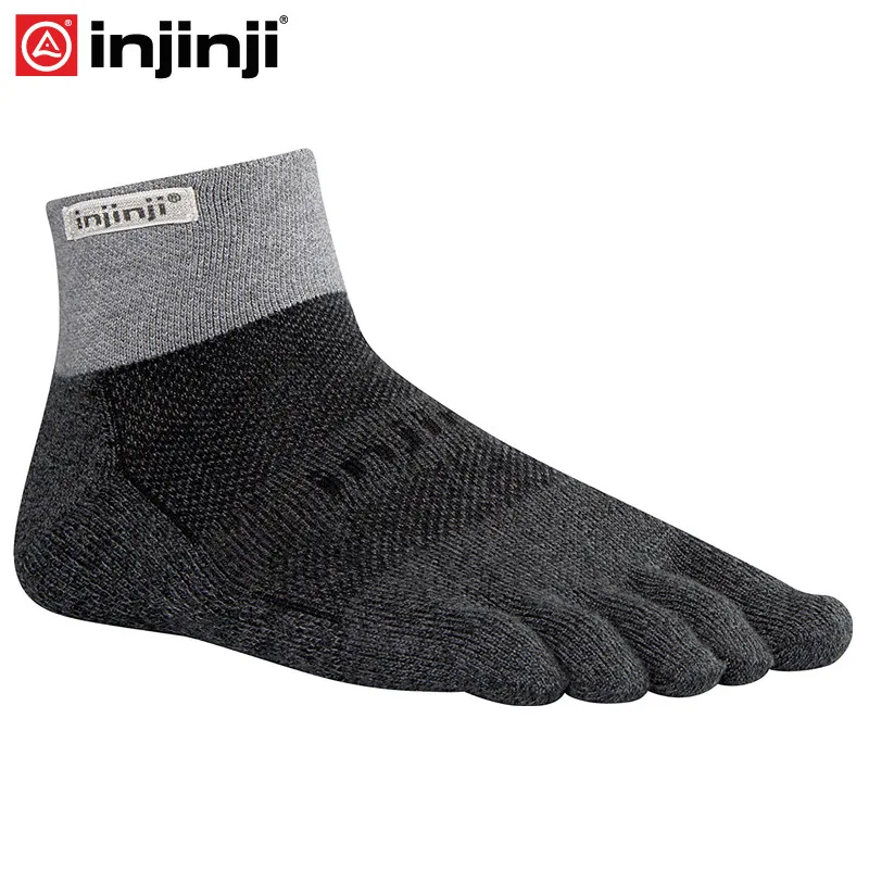 Injinji Toe socks Trail midweight mini-crew носки для бега с пятью пальцами мужские