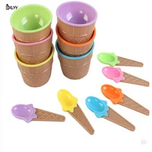 BXLYY2019 новая 6 цветов миска для мороженого специальная ложка Сделай Сам детский подарок на день рождения кухонные инструменты украшения дома аксессуары. 7z