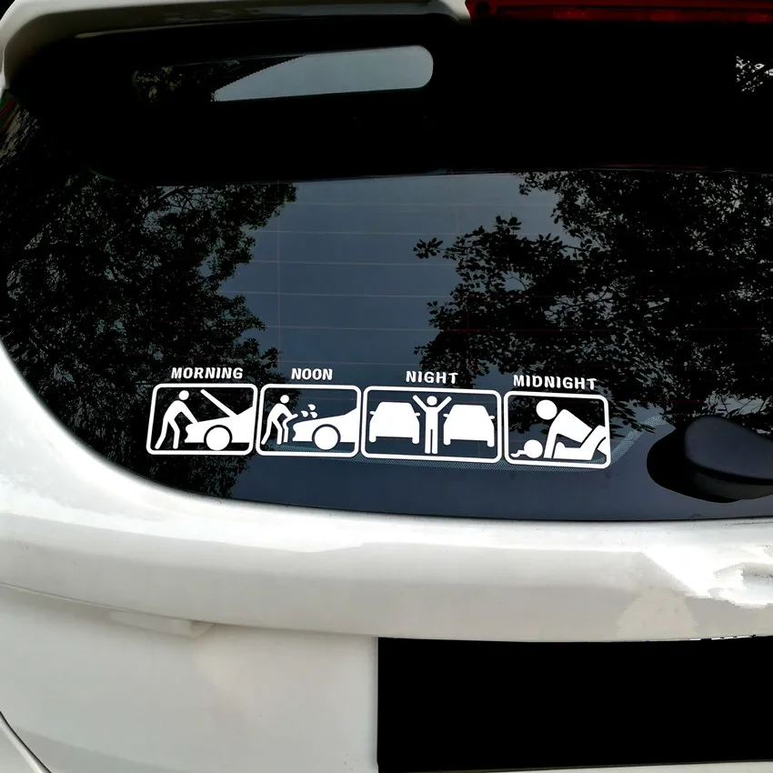 

Funny Vinyl Car Stickers and Decals Window Wiper Rear Windshield Decor 35cm*7cm