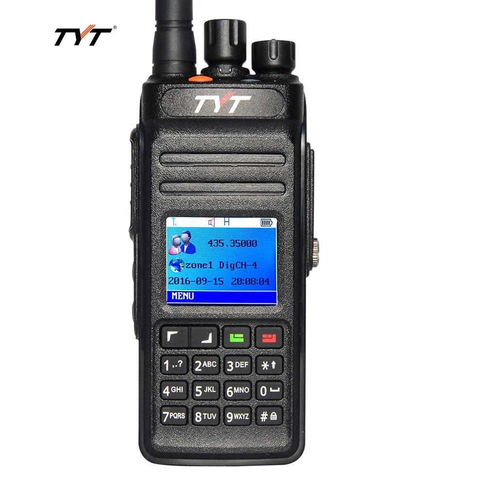 TYT MD398 цифровая рация DMR 10 Вт мощность передачи UHF 400-470 МГц водонепроницаемый IP67 Пылезащитная ветчина двухстороннее Радио переговорные