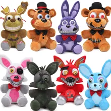 Yeni 25cm FNAF kabus Freddy ayı Foxy Springtrap Bonnie peluş oyuncaklar beş Nights freddy'nin oyuncak yumuşak doldurulmuş hayvan bebek