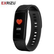 EXRIZU C7 Плюс цветной экран Bluetooth Смарт-браслет Спорт Здоровье монитор сердечного ритма фитнес-браслет кровяное давление трекер