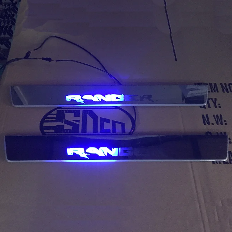 SNCN LED Автомобильная Накладка педаль порога тропа движущийся Добро пожаловать