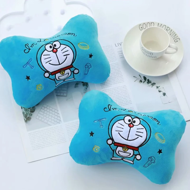 1 пара caroon Stella Cinnamoroll dooroll doraemon плюшевая Автомобильная подушка на шею защитный