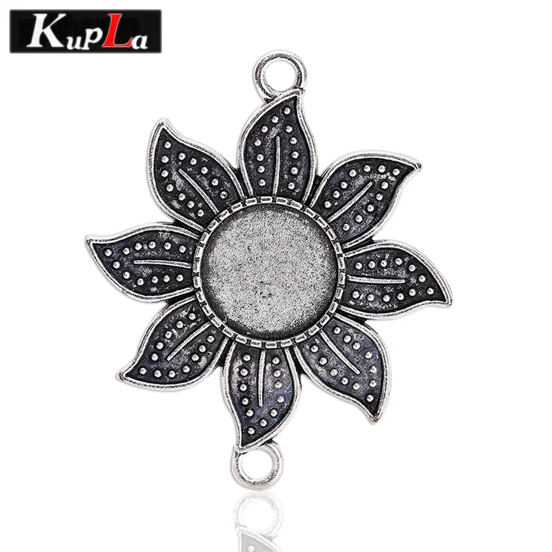 Buy Vintage Flower Jewelry Connectors 14mm Round