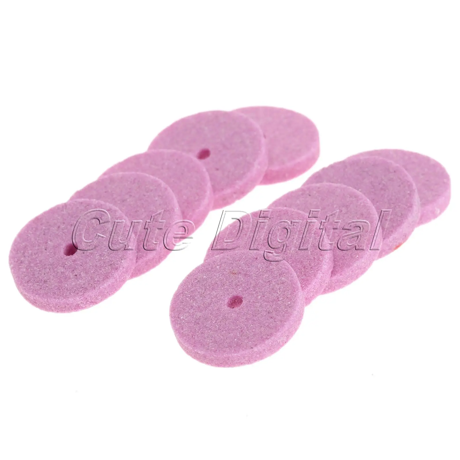 10pcs Abrasive Tools Dia. 20mm Mini Red Grinding Wheel Polishing Mounted Stone For Bench Grinder Dremel Rotary Tool Accessory