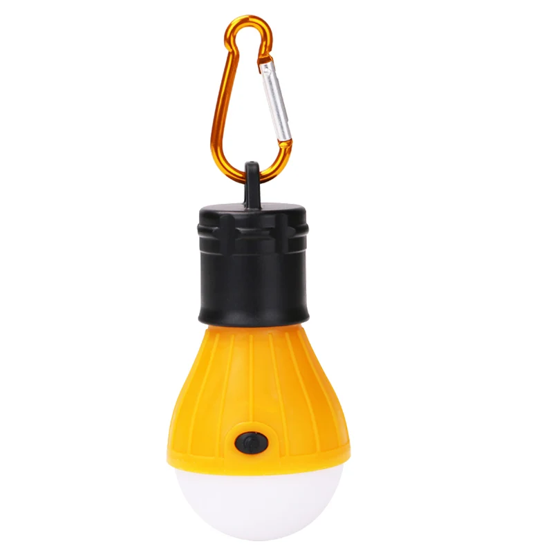 Lot de 4 lampes de tente LED portables avec crochet et clip