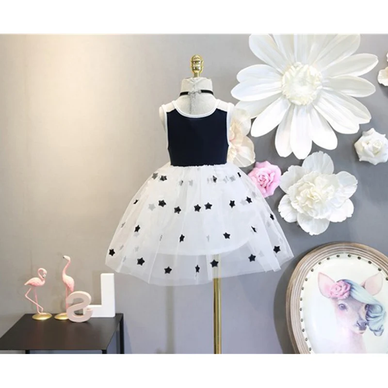 2019 Kids Dresses For Girls Summer Sleeveless Sweet Wear Star Girl Dress Children Clothing Tutu Baby Girls Clothes Dress 2019 Kids Dresses For Girls Summer Sleeveless Sweet Wear Star Girl Dress Children Clothing Tutu Baby Girls Clothes Dress