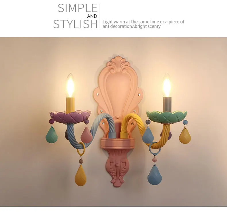 米度儿童房灯创意水晶壁灯现代简约彩色客厅电视墙壁灯北欧灯具-tmall_05