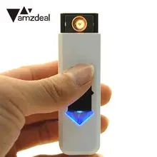 amzdeal New Portable Flameless Windproof Rechargeable USB Electronic Cigarette Tobacco Cigar USB Lighter No Gas/Fuel USB Gadgets