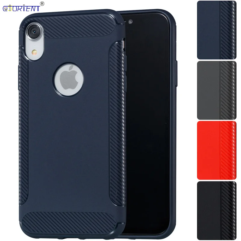 buy Silicone Case for iPhone X XS 7 8 Plus Phone Cover for iPhone 6 6S 6 Plus 5 5S SE iPhone XR XS MAX Ultra Thin Carbon Fiber Case