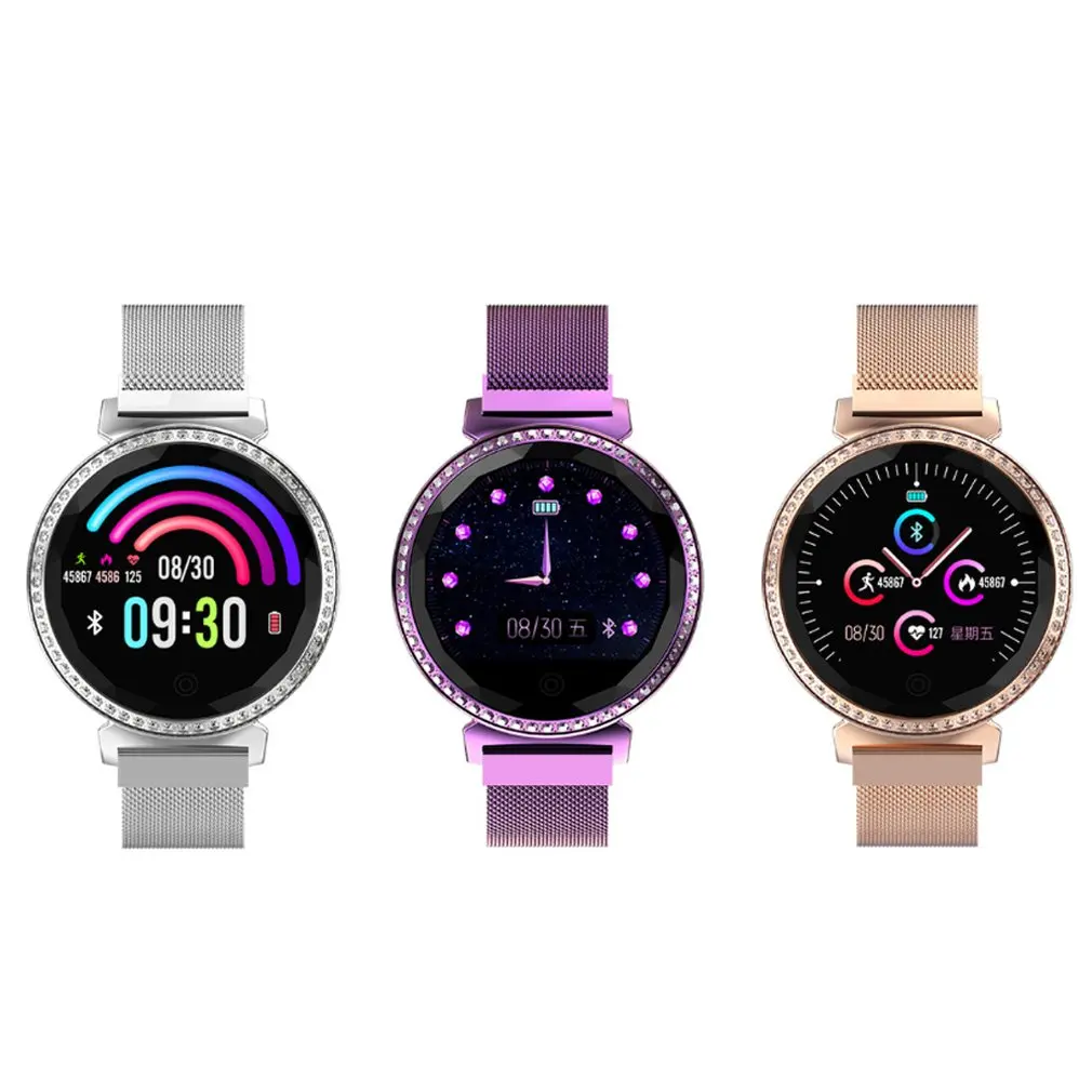 

MC11 Fitness tracker women smart watch with Female Physiological Cycle reminder call message reminder diamond smart band