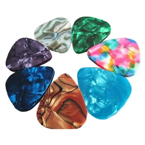 

20 pcs Lots of Thin 0.46mm/0.58mm/0.71mm Blank Guitar Picks Plectrums Celluloid Assorted Colors New SET