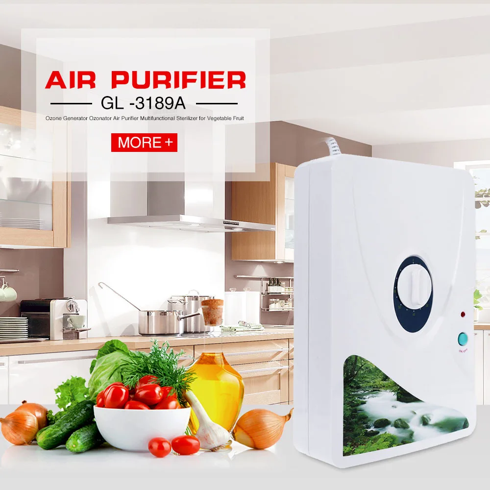 

New Arrival Air Purifier Portable Ozone Generator Multifunctional Sterilizer Air Purifier for Home Vegetable Fruit Purify