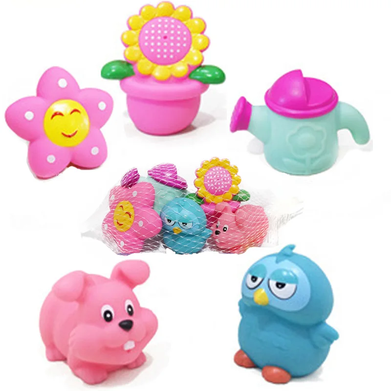 5pcs/set Soft baby bath toys flower garden Water Spraying Toys Animal Butterfly model Squeeze sounding Toys for kids
5pcs/set Soft baby bath toys flower garden Water Spraying Toys Animal Butterfly model Squeeze sounding Toys for kids