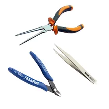 3D металлические Пазлы Набор инструментов Пинцет кусачки Длинные плоскогубцы