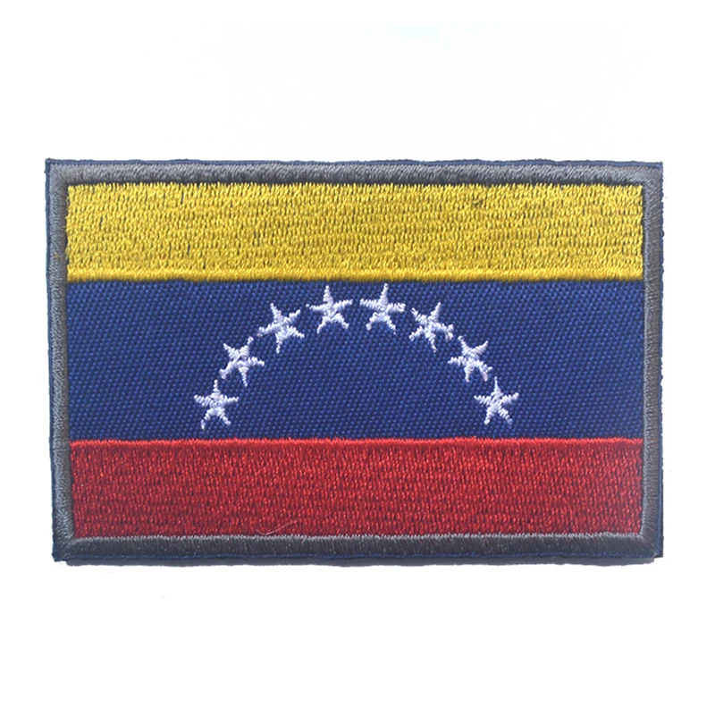 

Venezuela National Flag Tactical Morale Patch The Flag Of Venezuela Military Combat Badge Embroidered Hook & Loop Clothing Patch