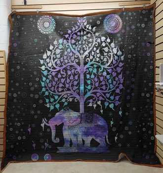 Quilt Blanket Elephant Colcha Patchwork Quilt Trapunta Estiva Colchas Para Cama Colcha Para Cama Quilted Bedspread Drop Shipping