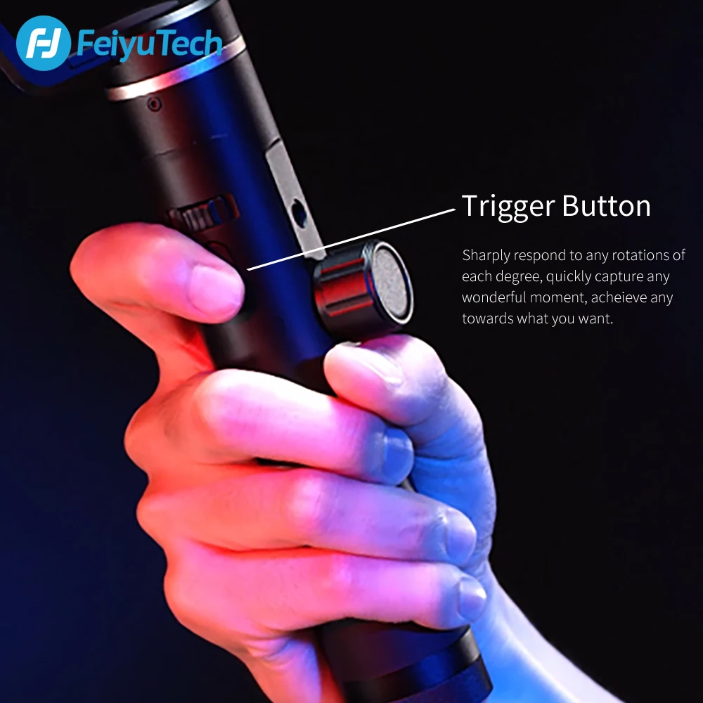 Feiyu SPG2 3-Axis Handheld Gimbal Stabilizer Splash-proof Follow Focus for iPhone XS X 7 Gopro 7 6 