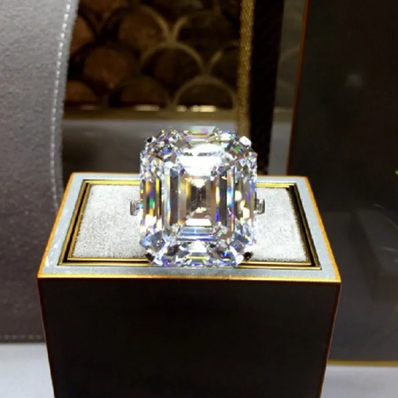 Королевское кольцо для обещаний, 925 пробы, серебряное кольцо, 6ct Sona cz, вечерние кольца для женщин, свадебные ювелирные изделия на палец